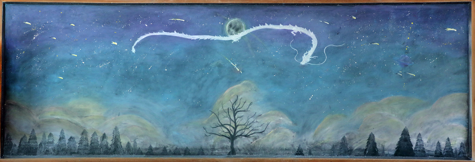 黒板アート作品 天神白墨 日本白墨工業株式会社